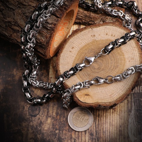 Kral Çelik Kolye Büyük Boy