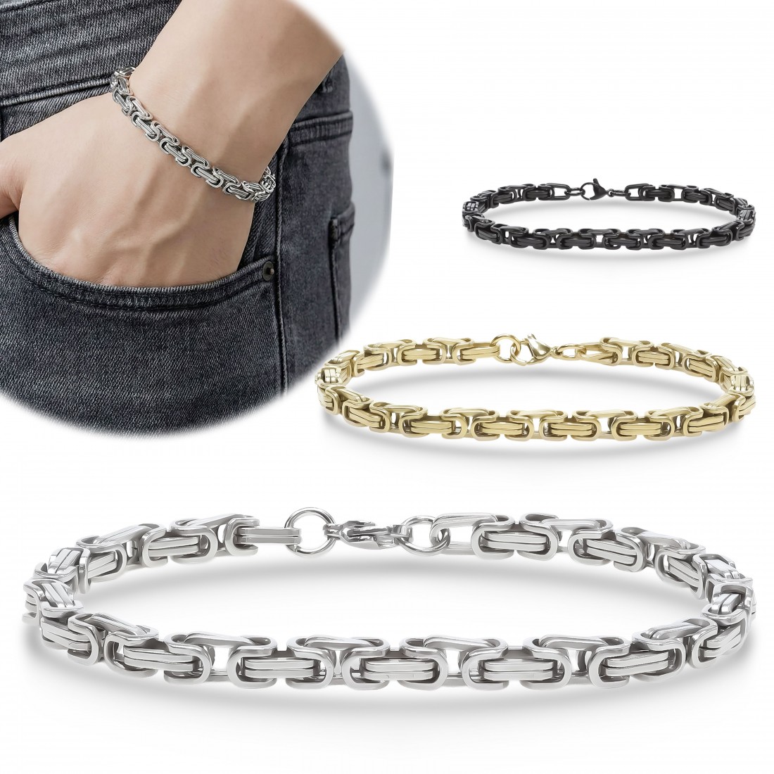 Men's Full Steel Bracelet 13924