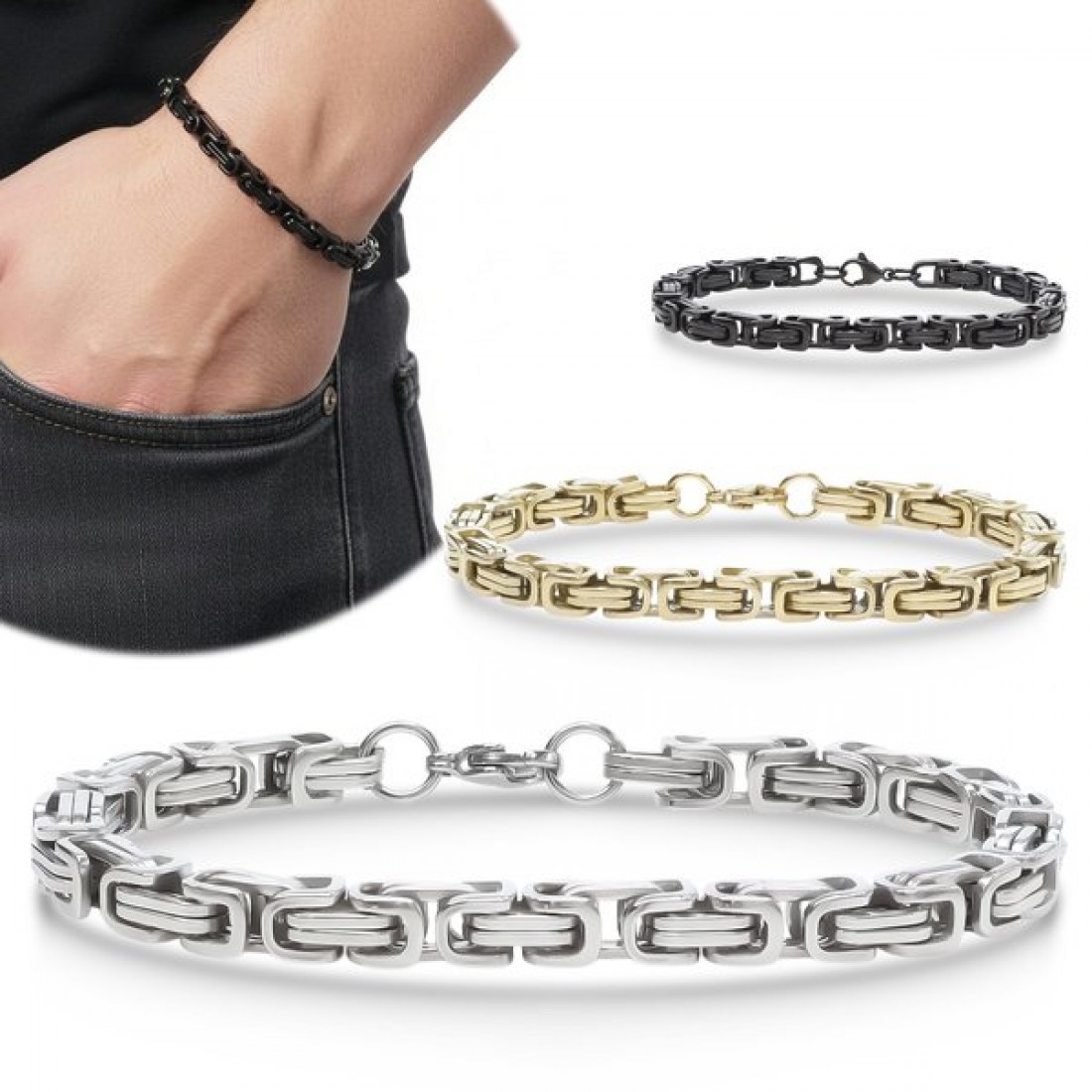 Men's Full Steel Bracelet 13920