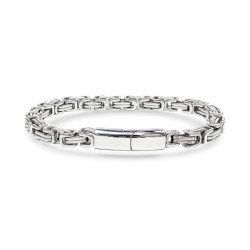 Kral Çelik Zincir Ve Kilit Bileklik 6Mm