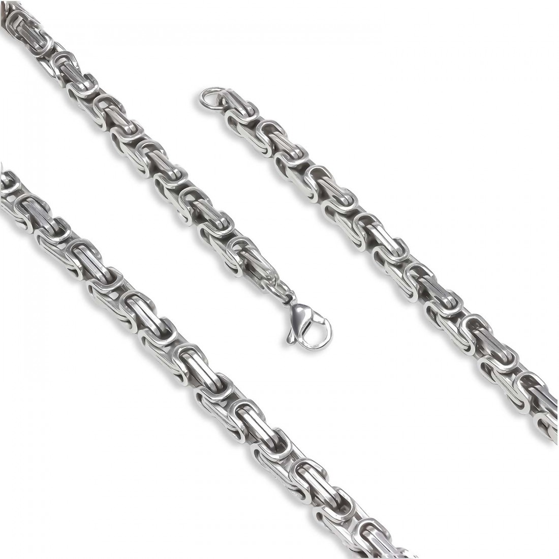 Kral Erkek Çelik Kolye 5Mm