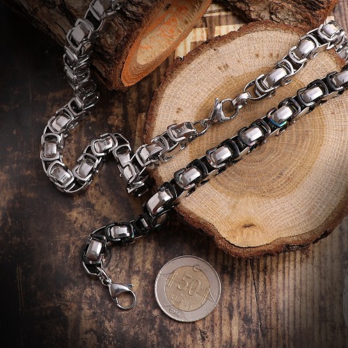 Kral Erkek Çelik Kolye Xl