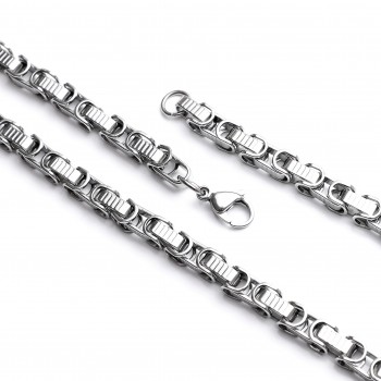 Kral Zincir Erkek Çelik Kolye Modeli