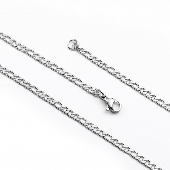 Küçük Boy Yassi Zincir Çelik Kolye Modeli