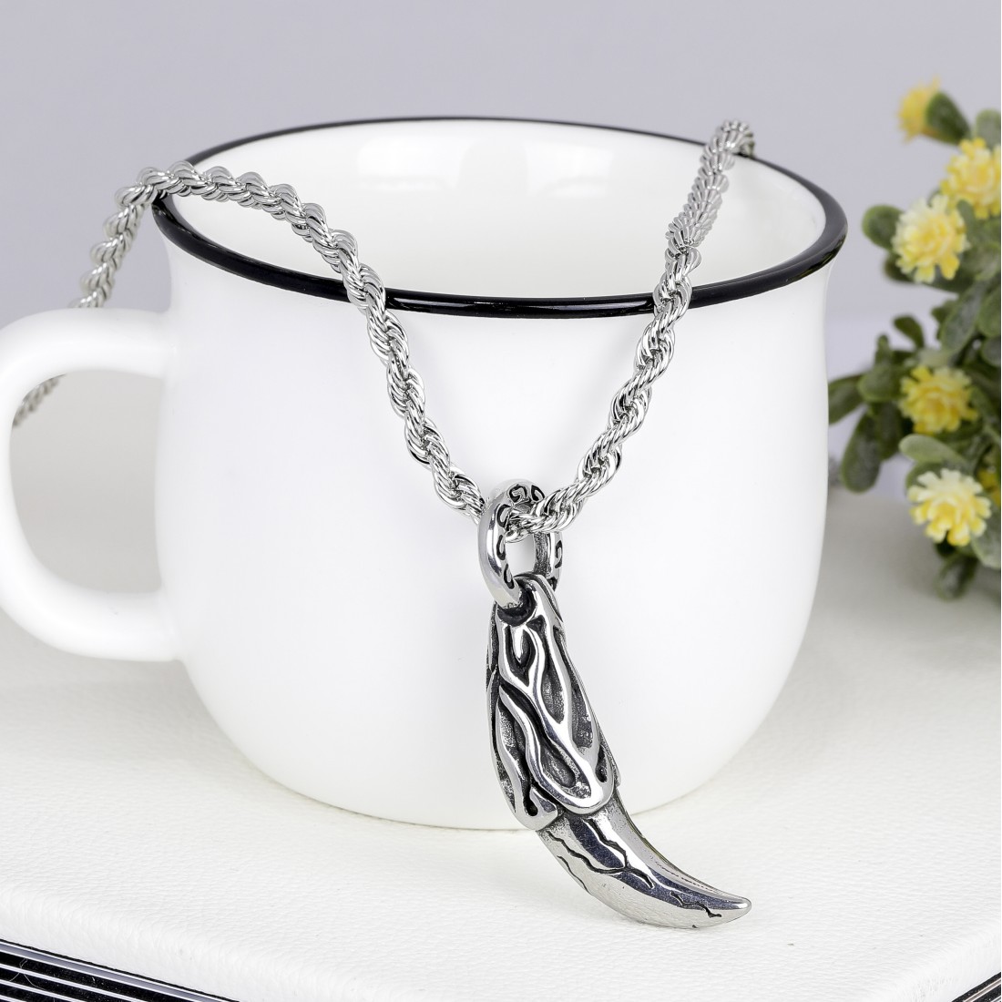 Toptan Kurt Dişi Çelik Kolye Ucu Fiyatları