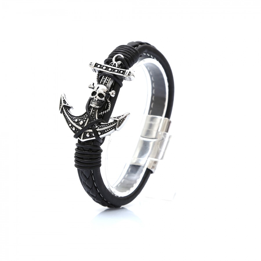 Toptan Kuru Kafa Çapa 316L Ayar Çelik Ve Orjinal Deri Billeklik Fiyatları