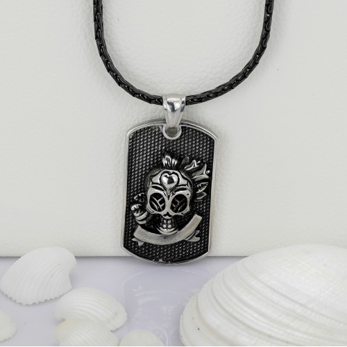 Kuru Kafa Çelik Kolye Ucu