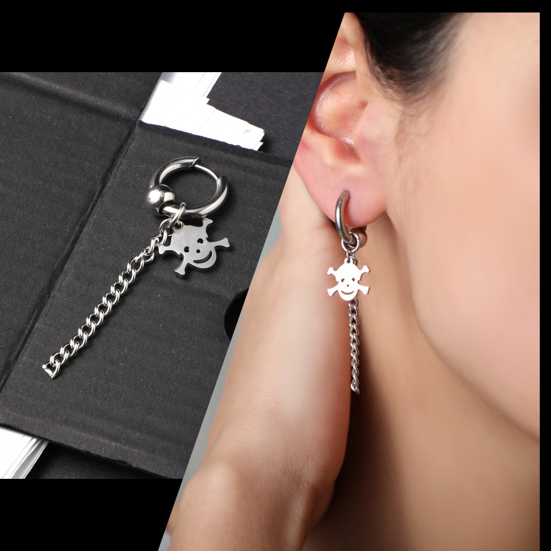 Toptan Kuru Kafa Zincir Sallantılı Çelik Küpe Fiyatları