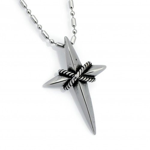 Kutup Yıldızı Çelik Kolye Ucu