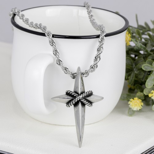 Kutup Yıldızı Çelik Kolye Ucu