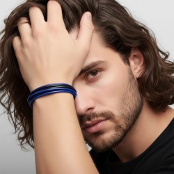 سوار رجالي جملة | تصميم أزرق وأسود