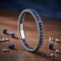Men's Natural Stone Steel Bracelet 14042