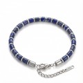 Lapis Lazuli Taşlı Erkek Bileklik – Ayarlanabilir Çelik Papağan Kilit