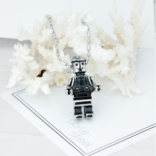 Legoman Çelik Kolye Ucu