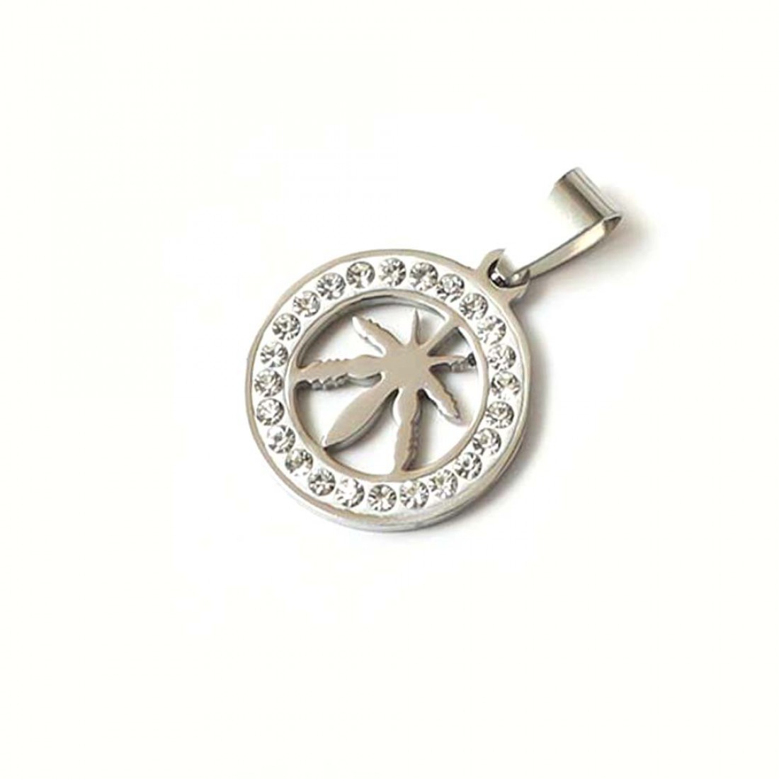 Toptan Marijuana Sedef Taşlı Çelik Kolye Ucu Fiyatları