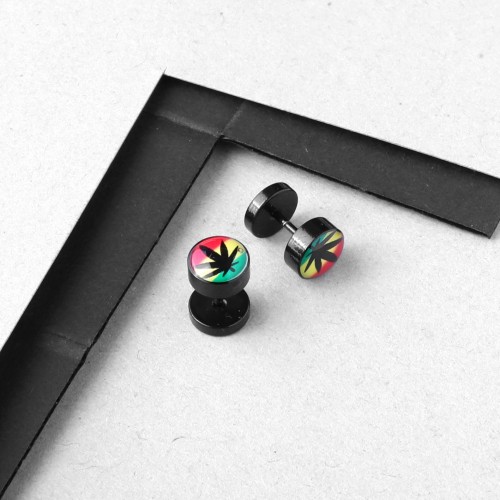 Marijuana Silindir Küpe