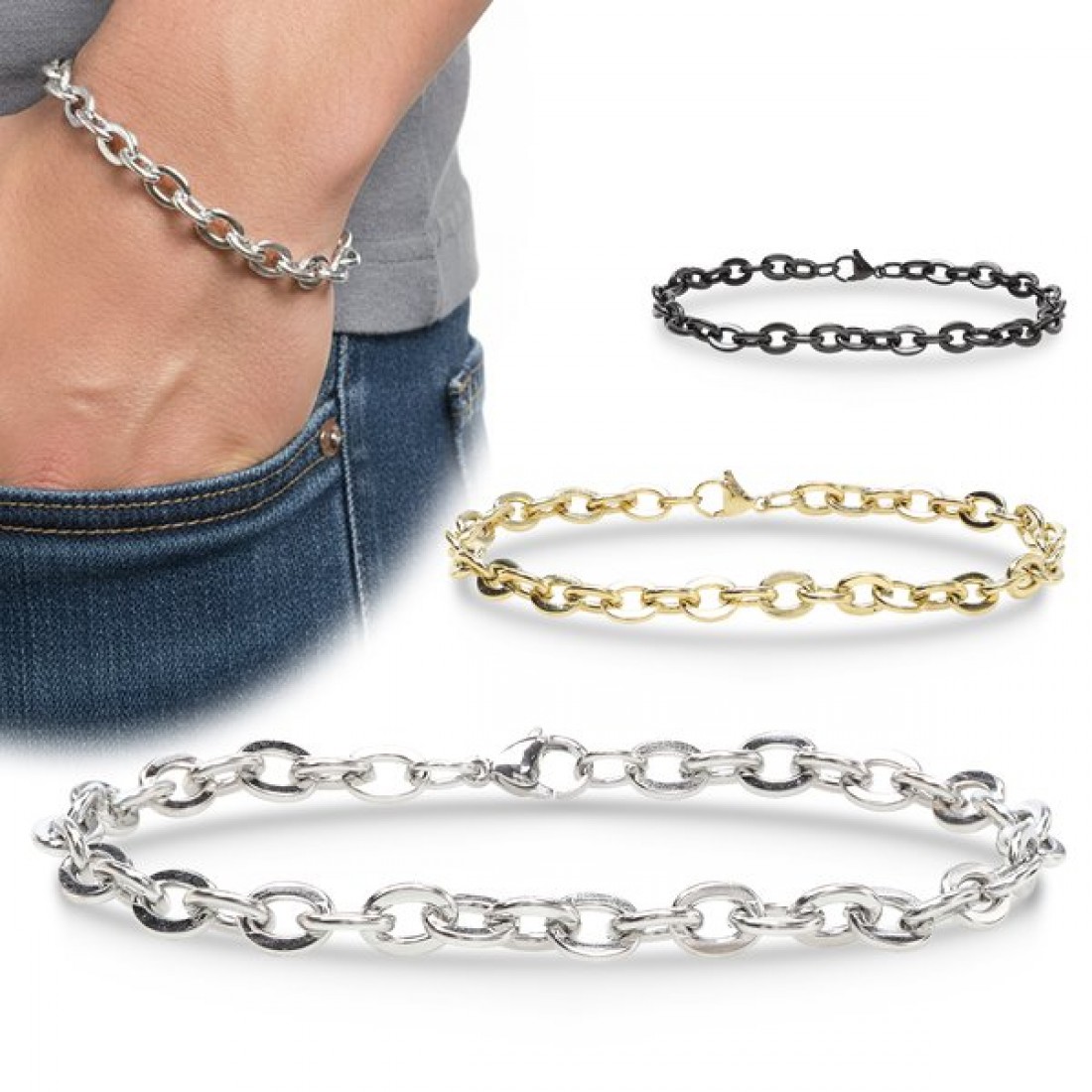 Men's Full Steel Bracelet 13948