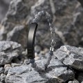 Men's Natural Stone Steel Bracelet 14145