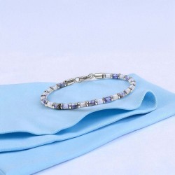 Men's Natural Stone Steel Bracelet 13633