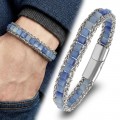 Men's Natural Stone Steel Bracelet 14048