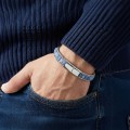Men's Natural Stone Steel Bracelet 14048