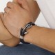 Melek Kanadı 316L Ayar Çelik Ve Orjinal Deri Billeklik