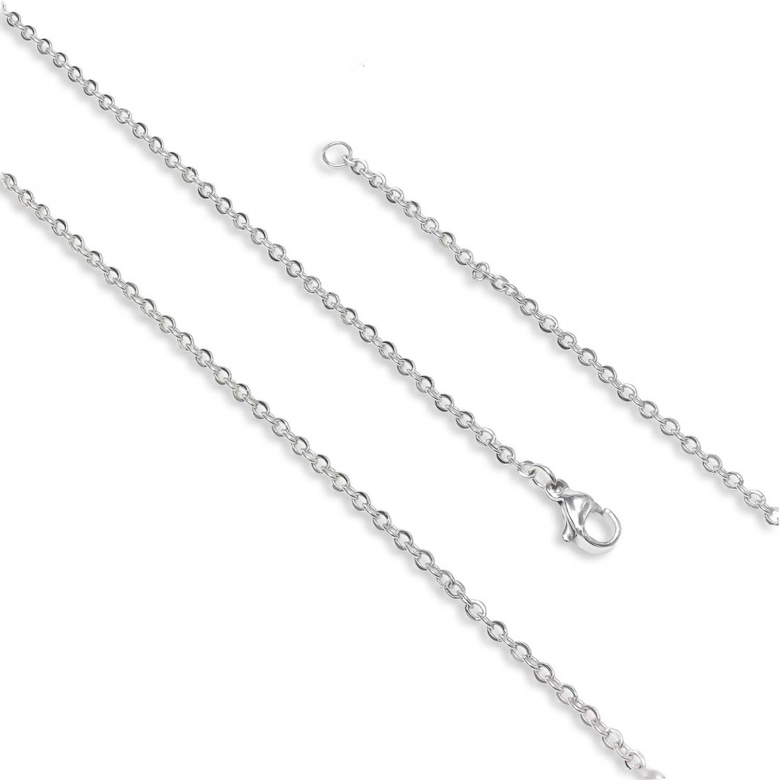 Minik Boy Beyaz Çelik Kolye 0.5Mm