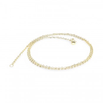 Minik Boy Sarı Çelik Zincir Kolye 0.5mm