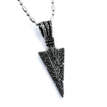 Mızrak Çelik Kolye Ucu