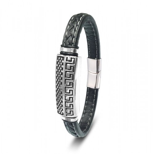 Motif Çelik Ve Deri Billeklik