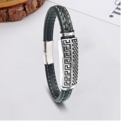 Motif Çelik Ve Deri Billeklik