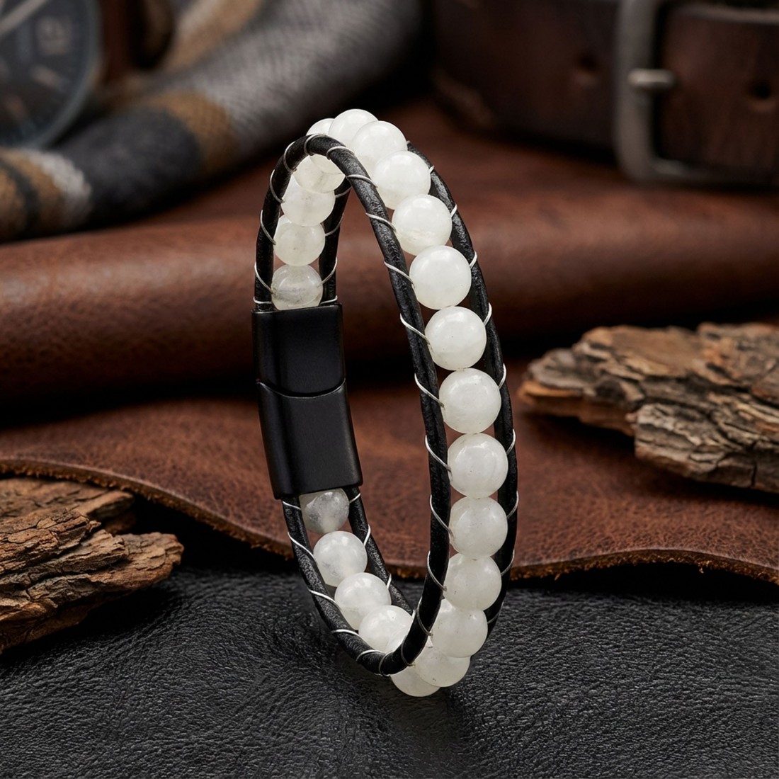 Toptan Neon Fosforlu Deri Çelik Bilelklik Fiyatları