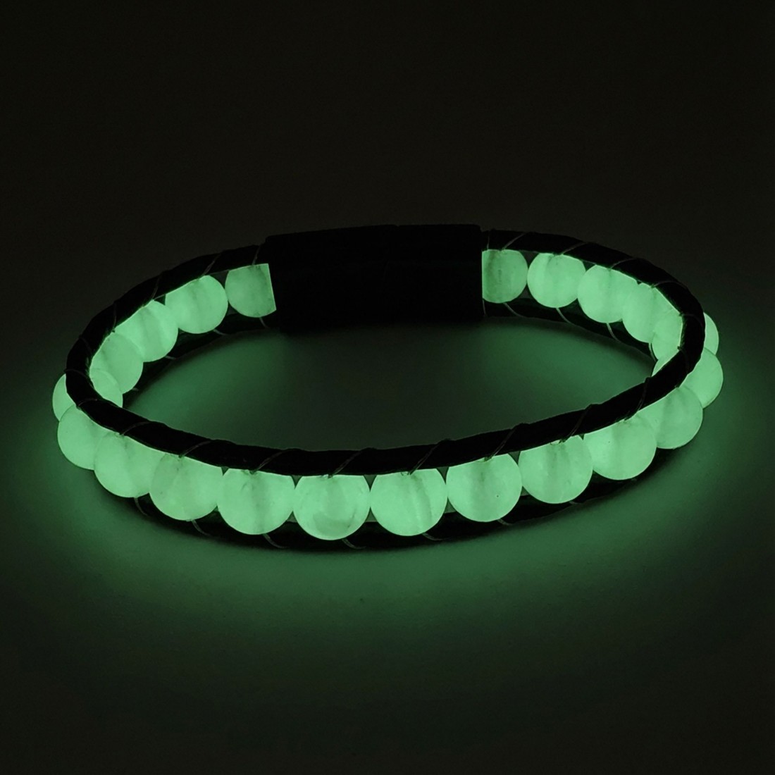 Toptan Neon Fosforlu Deri Çelik Bilelklik Fiyatları