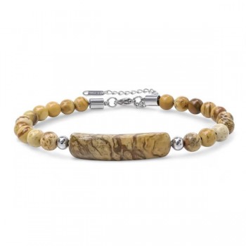 Wood Jasper Stone Bracelet – Wholesale