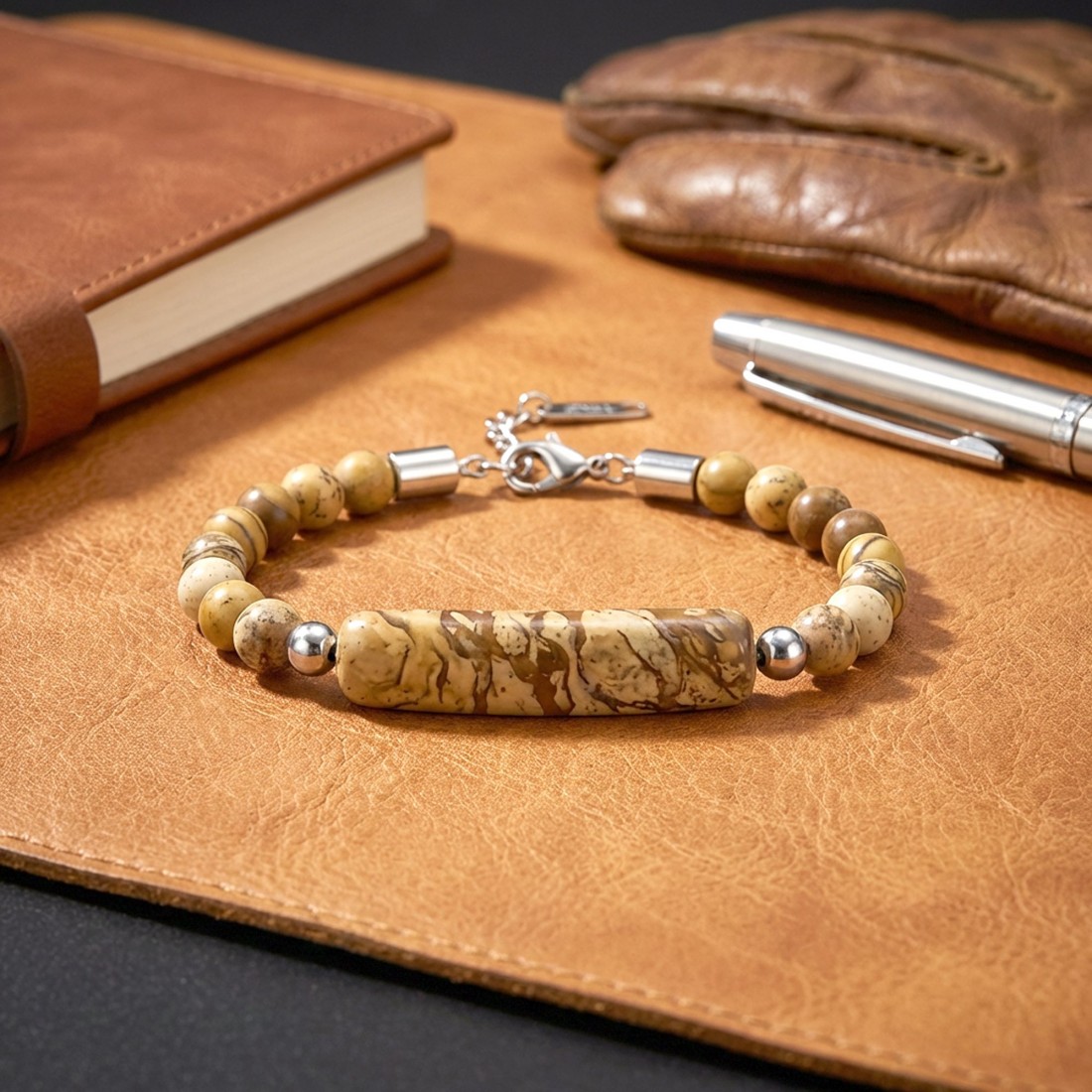 Odun Jasper Taşı Bileklik – Toptan Satış