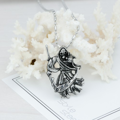 Ölüm Meleği Çelik Kolye Ucu