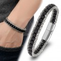 Men's Natural Stone Steel Bracelet 14033