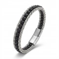 Men's Natural Stone Steel Bracelet 14033
