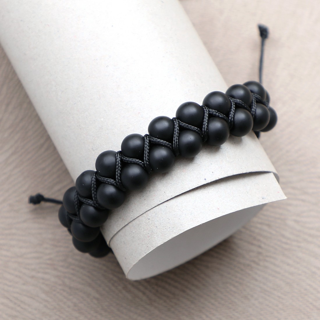 Toptan Oniks Doğaltaşlı Makrome Bileklik Fiyatları