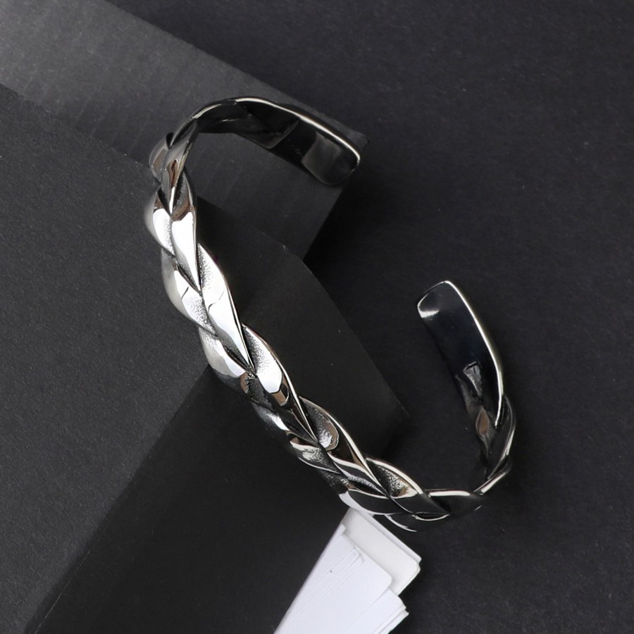 Toptan Örgülü Cuf Çelik Bileklik Fiyatları