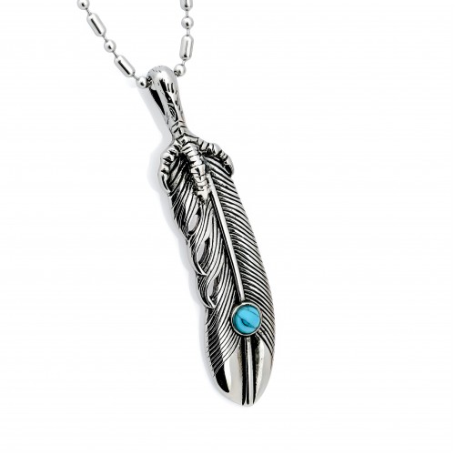 Pençeli Tüy Çelik Kolye Ucu