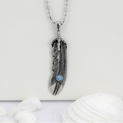 Pençeli Tüy Çelik Kolye Ucu