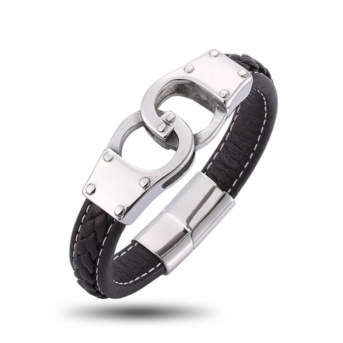 Polis Kelepçe Çelik Ve Deri Billeklik