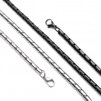 Rulo Halka Modelli Çelik Kolye