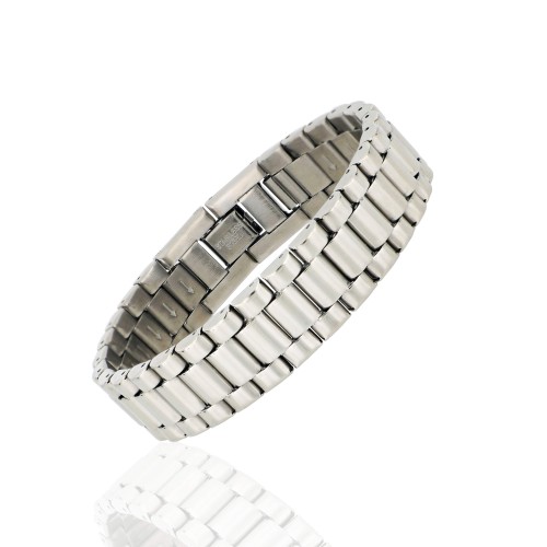 Saat Kordonlu Erkek Çelik Bileklik