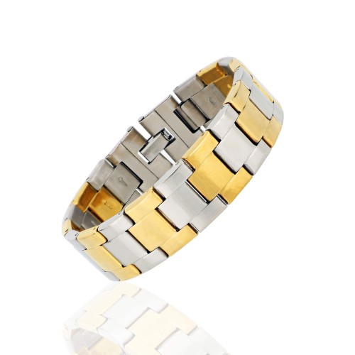 Saat Kordonlu Erkek Çelik Bileklik