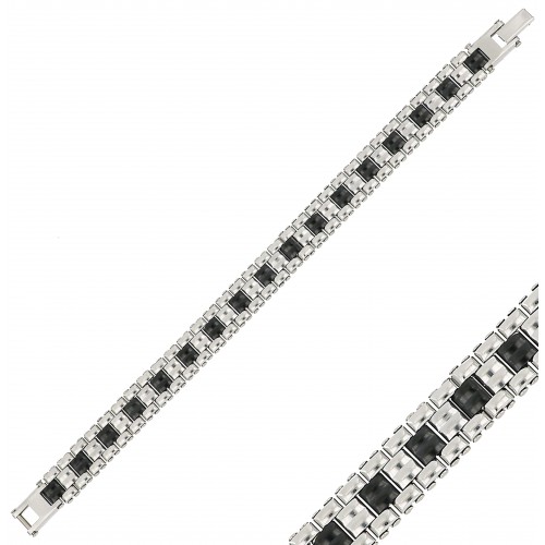 Saat Kordonlu Erkek Çelik Bileklik