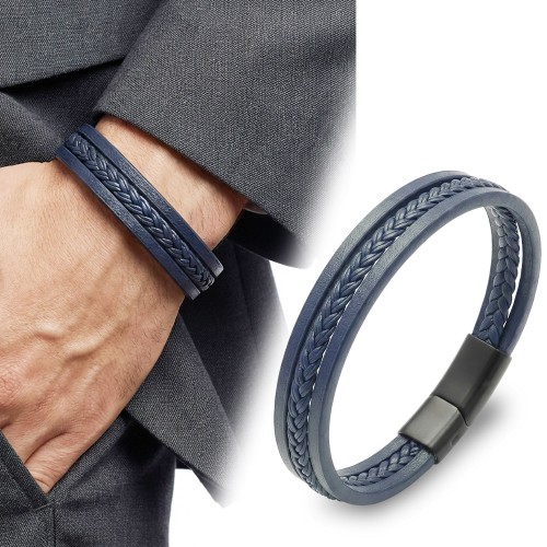 Men's Leather Bracelet 14116
