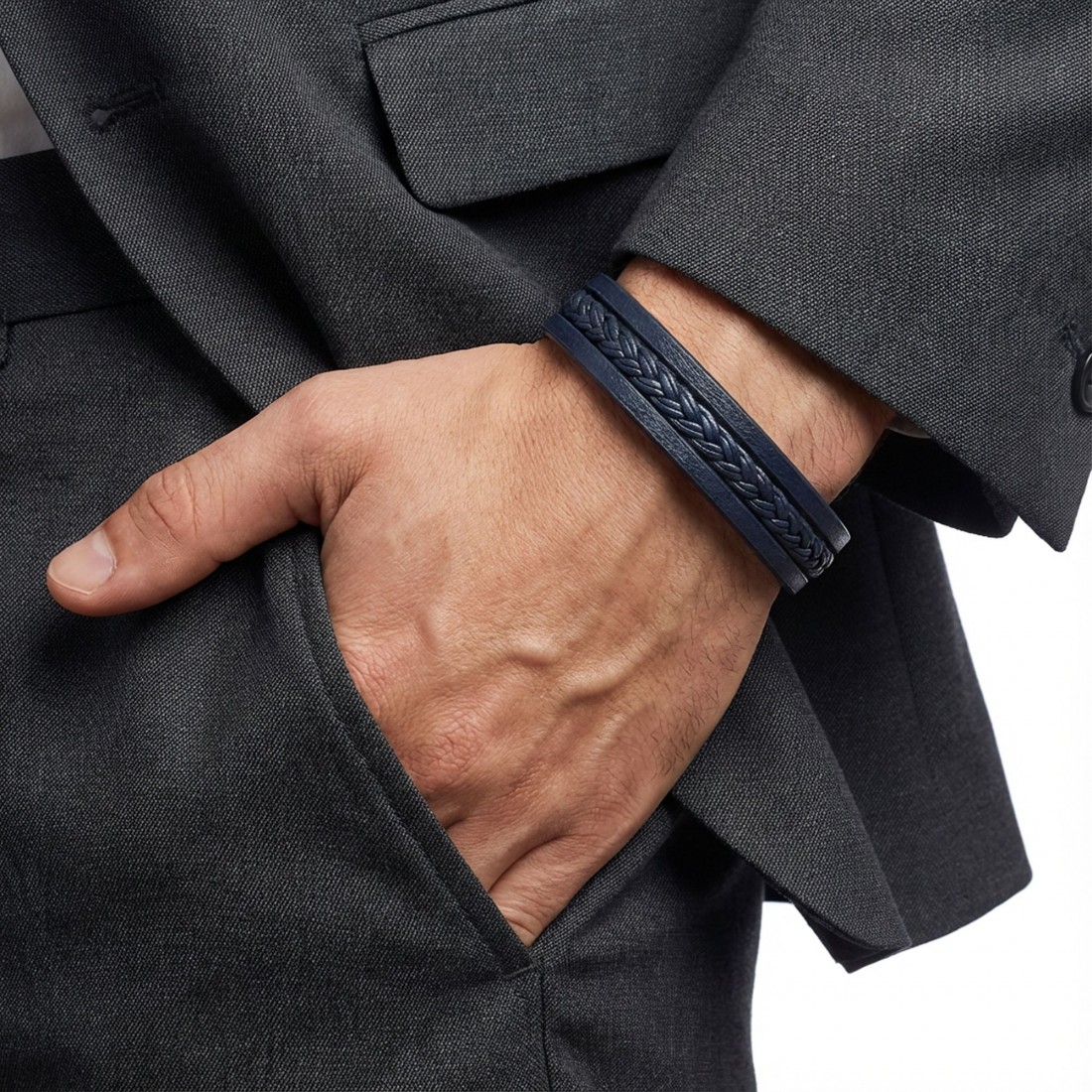 Men's Leather Bracelet 14116