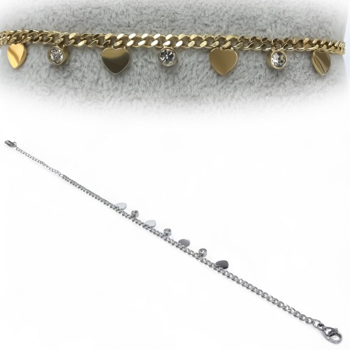 Sallantılı Kadın Çelik Bileklik